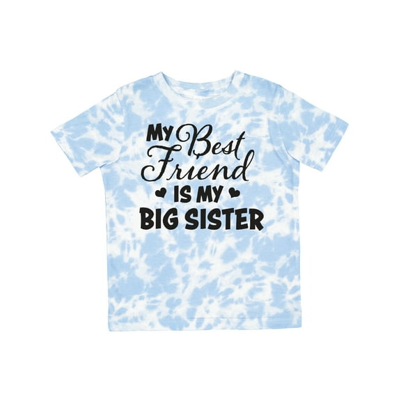Inktastic My Best Friend is My Big Sister with Hearts Boys or Girls Toddler T-Shirt