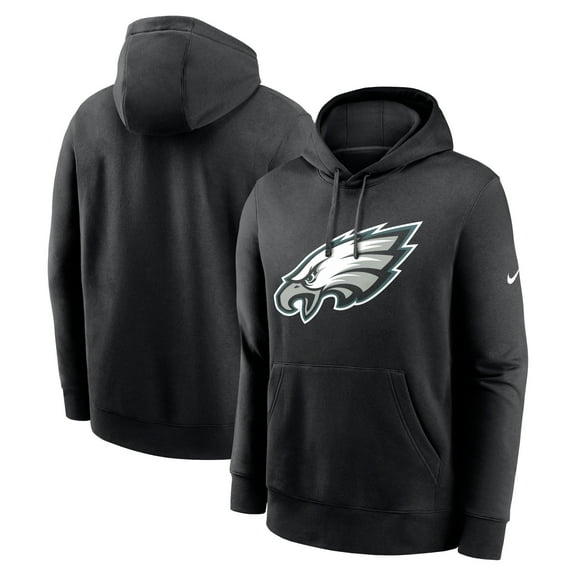Men's Nike Black Philadelphia Eagles Primetime-Club Logo Hoodie