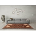 thumbnail image 3 of Ahgly Company Indoor Square Persian Brown Traditional Area Rugs, 6' Square, 3 of 4