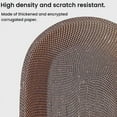 thumbnail image 5 of 4 Pack Extra Large Cat Scratcher Cardboard, Oval Cat Scratcher Bed Cat Scratch Bowl, Scratching Lounge Couch Round Shaped Cat Scratch Board Nest for Indoor Cats Furniture Protector, 5 of 7