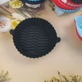 thumbnail image 3 of pitrice Friteuse à Air Chaud Pot en Silicone Cuisine Réutilisable Antiadhésif Résistant à la Chaleur Panier de Cuisson pour Légumes Grill Maison Doublure de Friture Remplacement Noir, 3 of 7