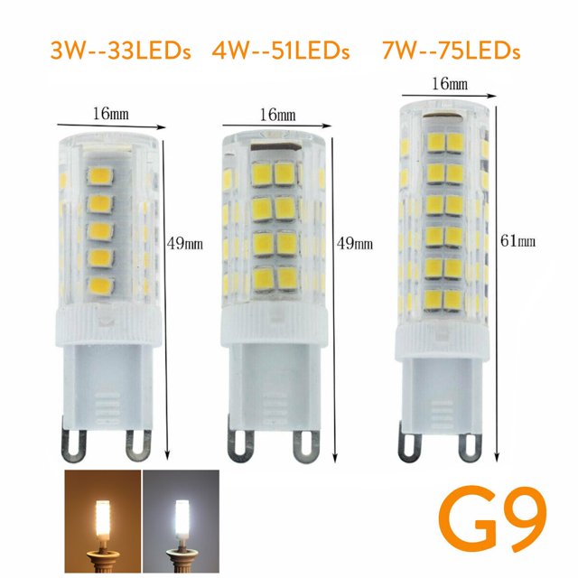Minibombillas LED de maíz G4, G9, E14, 220V-240V, 3W-7W, Ángulo de haz de 360, cerámica de alta calidad, reemplaza la lámpara halógena para el hogar