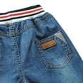 thumbnail image 7 of Kids Jeans Boys Comfort Stretch Waist Blue Relaxed Fit Jeans Rugged Twill Denim Playground Ready Teen Boy Clothes 6-7 Years, 7 of 7