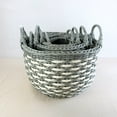 thumbnail image 5 of CoSoTower 3-Pack Stackable Hand Woven Wicker Storage and Laundry Basket with Handles, 5 of 7
