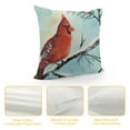thumbnail image 4 of Awypu  Red Cardinal Birds Throw Pillow Covers Birds on Fir Tree Branches Berry Super Soft Pillow Cases 18x18 Inches Winter Snow Merry Christmas Farmhouse Decorations Cushion Cover, 4 of 5