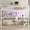 White, variant on Mintazer Queen Size Metal Loft Bed with Power Outlet Desk and LED Lighted for Bedroom Furniture, Black