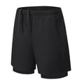 thumbnail image 3 of Gunia Women Shorts With Built In Liner Chafing Workout Athletic Shorts For Outdoor Sports Yoga Gym Womens Running Shorts Black L, 3 of 3