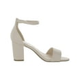 thumbnail image 2 of Sugar Womens Machelene Faux Leather Almond Toe Block Heels, 2 of 3