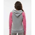 thumbnail image 3 of J. America Women's Zen Fleece Raglan Hooded Sweatshirt, 3 of 5