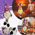 thumbnail image 4 of Decoraciones de Halloween, muñeco de Navidad hecho a mano sin rostro, muñeco de peluche de Papá Noel, decoración de escritorio, luminoso de pie F, 4 of 5