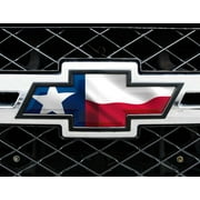 Texas State Flag Auto Emblem Skin Decal