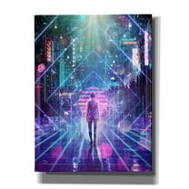 Epic Graffiti 'Neon Zone' by Cameron Gray Giclee Canvas Wall Art, 12"x16"