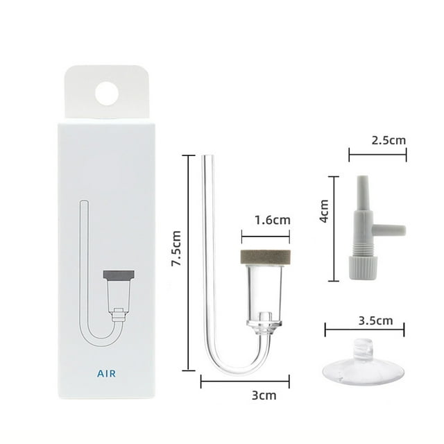 EastVita Aquarium Transparent Acrylique Co2 Affineur Silencieux Haute Efficacité Aquarium Mini Diffuseur Accessoires Aquarium