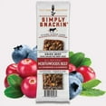 thumbnail image 2 of Simply Snackin' Beef Protein Snack - Northwoods Beef with Cranberries & Blueberries Size: 12-Pack, 2 of 4