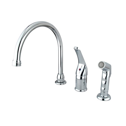 Kingston Brass KB821 Single-Handle Widespread Kitchen Faucet, Polished Chrome