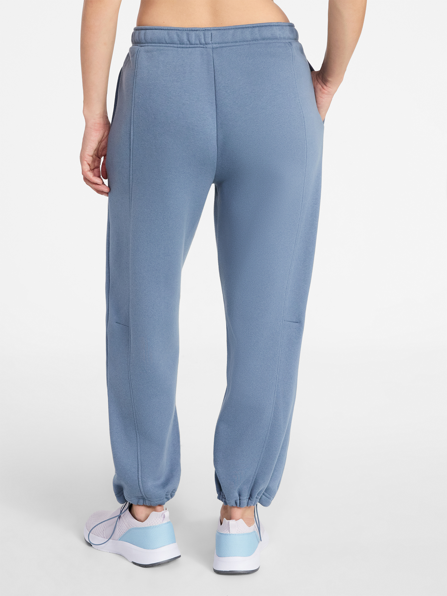 Athletic Works Women's and Women's Plus Fleece Barrel Leg Pants, Sizes XS-4X