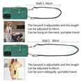 thumbnail image 6 of ELEHOLD Samsung Galaxy S21 Ultra Crossbody Wallet Case, Zipper PU Leather Phone Case with Card Holder Wrist Strap Purse Cover for Samsung Galaxy S21 Ultra,Green, 6 of 7