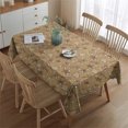 thumbnail image 2 of Brown Christmas Pattern Rectangle Tablecloth 60"x84",Waterproof Polyester Rectangle Table Cloth, Wipeable Spillproof Polyester Tablecloth for Dining, Camping, Indoor and Outdoor, 2 of 5