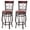 Brown 26", variant on Costway Set of 2 Vintage Bar Stools Swivel Padded Seat 30'' Bistro Dining Kitchen Pub Chair High Back