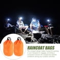 thumbnail image 4 of 2pcs Outdoor Emergency Raincoat Organizer Bag With Drawstring Portable And Waterproof Storage Pouch For Travel Portable Raincoat Storage Bags, 4 of 8