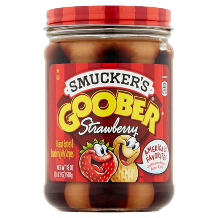 Smucker's Goober Peanut Butter & Jelly Stripes Strawberry