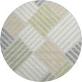 thumbnail image 2 of Addison Rugs Mayfield Premium Machine Washable Transitional Geometric Aloe Round Rug, 8' x 8', 2 of 5