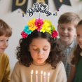 thumbnail image 2 of Weflink It's my Birthday Headdress With Glitter Letters Stretchy Hair Accessory For Women Girls Party Celebration, 2 of 13