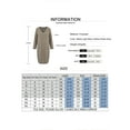 thumbnail image 3 of Gvmfive Women Long Sleeve V Neck Pocket Linen Midi Dress, 3 of 3