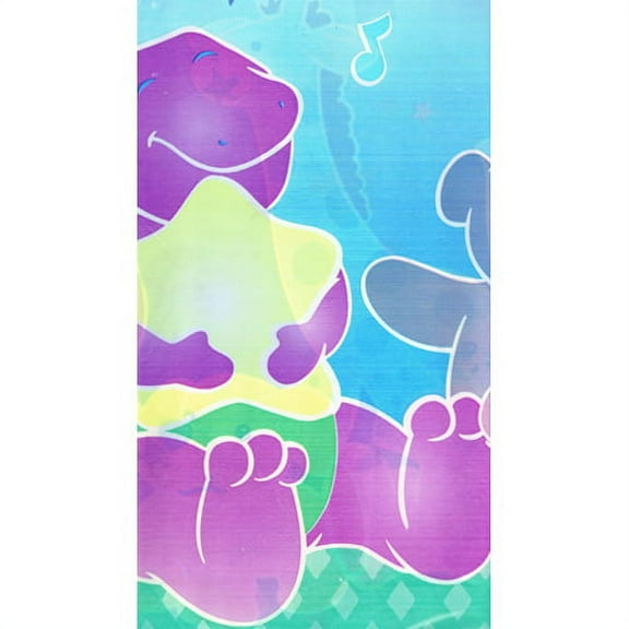 Plastic 1st Birthday Tablecloth, Multicolor