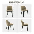 thumbnail image 6 of GARVEE Upholstered Dining Chairs Set of 2,Mid-Century Modern Dining Chair with Rubberwood Legs,Camel, 6 of 9
