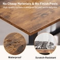 thumbnail image 4 of Atilioo Computer Small Desk, 40" Office Study Writing Table with Storage Bag & Iron Hook for Home Bedroom, Kids Desk, Rustic Brown, 4 of 11