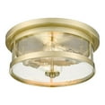 thumbnail image 3 of Bethel International Flush Mount Gold Metal & Glass, 3 of 3