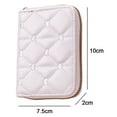 thumbnail image 2 of Monedero de mujer PU tarjeta clip tarjeta cubierta lindo bordado amor monedero órgano mini cremallera tarjeta bolsa MFZFUKR BST3001151-3, 2 of 5