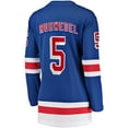 thumbnail image 3 of Women's Fanatics Chad Ruhwedel Blue New York Rangers Home Breakaway Player Jersey, 3 of 3