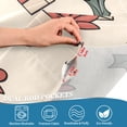 thumbnail image 5 of Yayeee Kitchen Curtains Tier Set of 2 Light Filtering 57"x24" Over Sink Window Panels, Beige Christmas Gift Pattern, 5 of 7