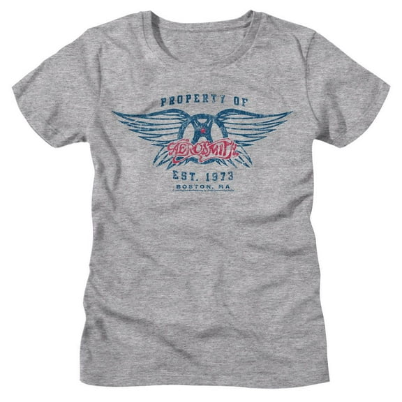 Aerosmith Est 1973 Athletic Heather Women's T-Shirt L
