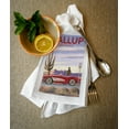 thumbnail image 2 of Gallup, New Mexico, Route 66, Classic Car (100% Cotton Tea Towel, Decorative Hand Towel, Kitchen and Home), 2 of 3