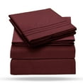 thumbnail image 2 of Leluxe Home 4 Piece Extra Deep Pocket Sheet Set - Cooling Wrinkle Free Bed Sheets queen, 2 of 9