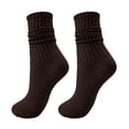 thumbnail image 2 of JJHGVB Women's Slouch Socks Women's Knee-high Scrunch Socks for Women,soft Long Scrunch Boot Socks Coffee One Size, 2 of 5