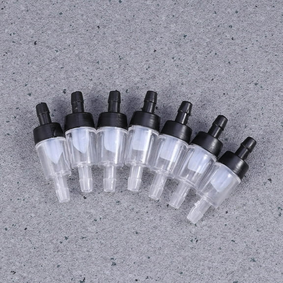 Soimiss 20Pcs Fish Tank Check Valve Black Plastic One Way Valve Prevents Water Backflow
