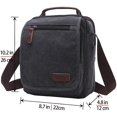 thumbnail image 2 of Small Canvas Crossbody Shoulder Bag Messenger Bag Work Bag, 2 of 6