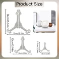 thumbnail image 2 of 1 Pack Iron Display Stand, Black Iron Easel Plate Display, Decorative Solid Metal Plate Holders for Displaying, Mini Easel, Frame, Book, Card, Plaque, Bowl, Picture Stands for Display, 2 of 6