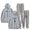 Grey-HL12250, variant on Anyma Hoodie&Pant 2 Piece Suit Casual Sweatshirts&Jogger Pants 2 Pieces Sets