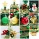 thumbnail image 5 of Árbol de Navidad de mesa de 2 pies con bolas verdes rojas Top Star TFixol  Árbol de mesa, 5 of 7