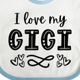 thumbnail image 4 of Inktastic I Love My Gigi with Hearts Boys or Girls Baby Bib, 4 of 4