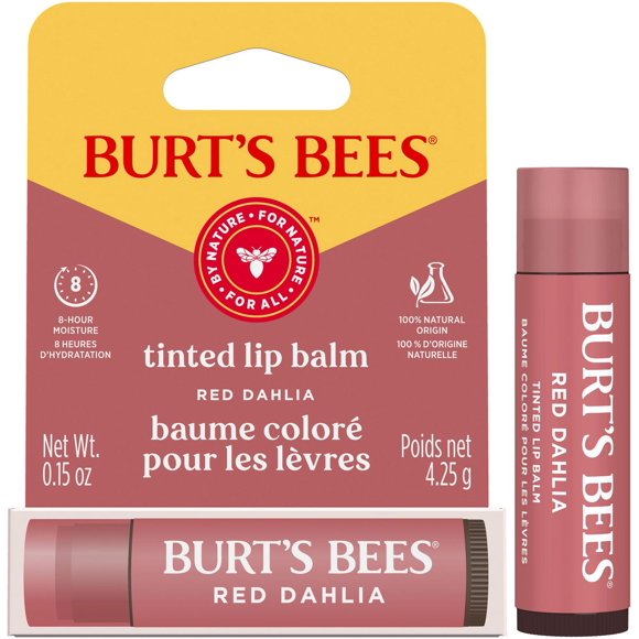 Les baumes colorés pour les lèvres de Burt’s Bees® conditionnent et hydratent vos lèvres jusqu’à 8 heures.