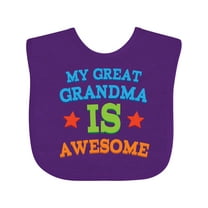 Inktastic My Great Grandma is Awesome Boys or Girls Baby Bib