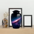 thumbnail image 4 of MUKTIVE Galaxy Funeral Urn for Human Ashes Adult Mom & Dad, Memorial Large Decorative Urns for Couple Ashes, Cremation Urns, Black Burial Urn for Male & Female, 10 Inch, 4 of 7