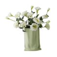 thumbnail image 3 of Bolsa de papel plisada perfecl Florero Soporte para maceta Verde con flores, 3 of 8