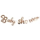thumbnail image 1 of Billuyoard Banner de ducha de amplia aplicación para Baby Shower y fiestas de revelación de género Baby Shower Banner Kits de decoración para fiestas Oro rosa 16.4 pies, 1 of 6